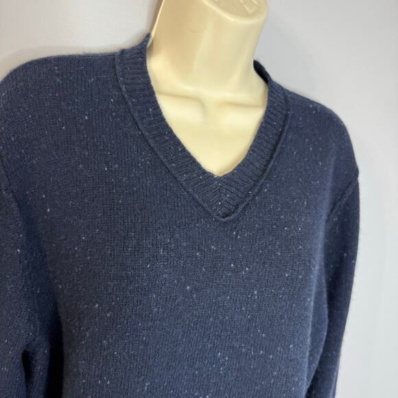 Goats Cashmere Sweater Crew Neck Long Sleeve Soft Blue Grey Women's M - Picture 10 of 10